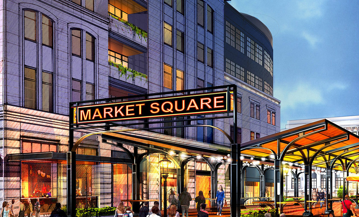 Renderings of Station Square phase 2 of the Ronkonkoma Hub