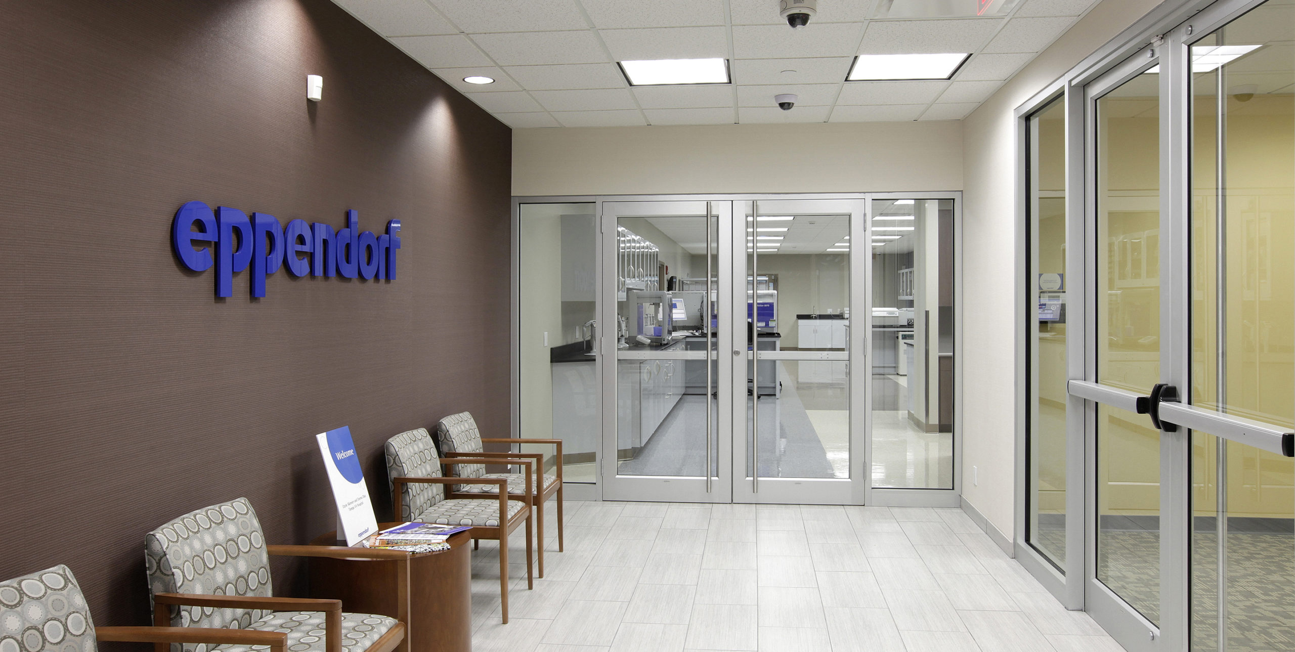 Eppendorf lobby at 102 Motor Parkway, Hauppauge