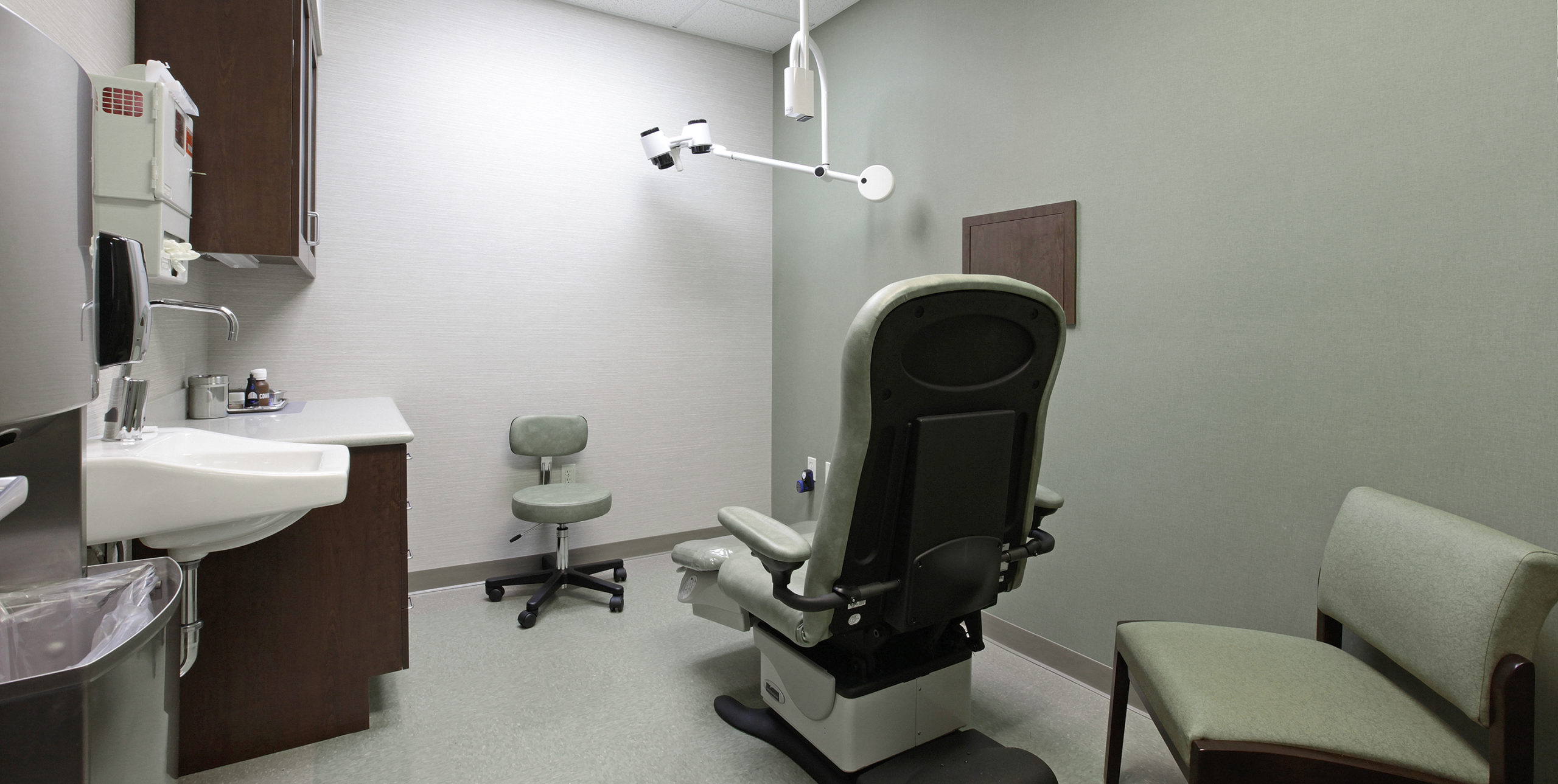 Exam room at Dr. Furst's podiatrist office at 4 Technology Drive, East Setauket