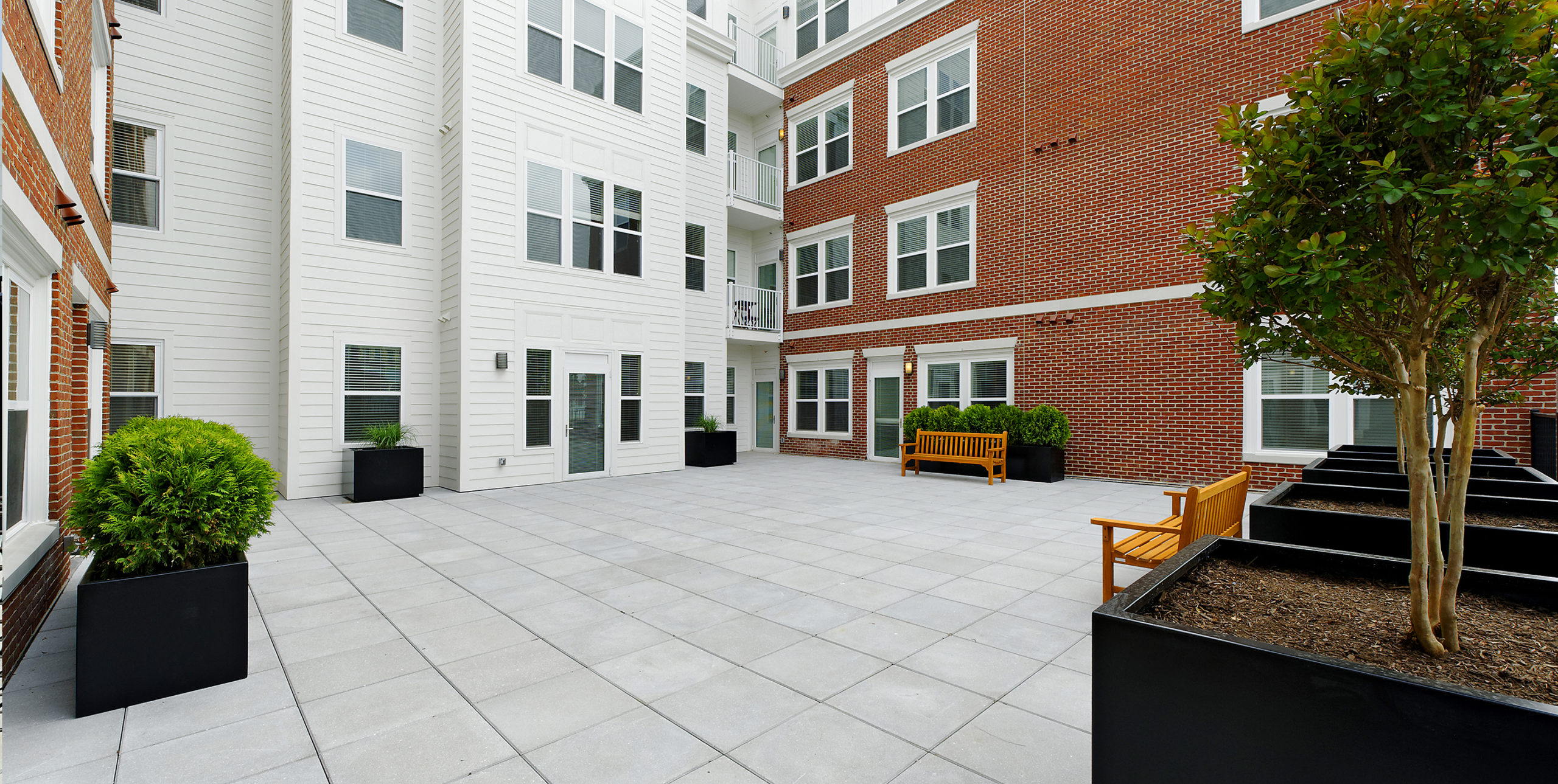 Kennedy Row apartment courtyard in Washington, DC