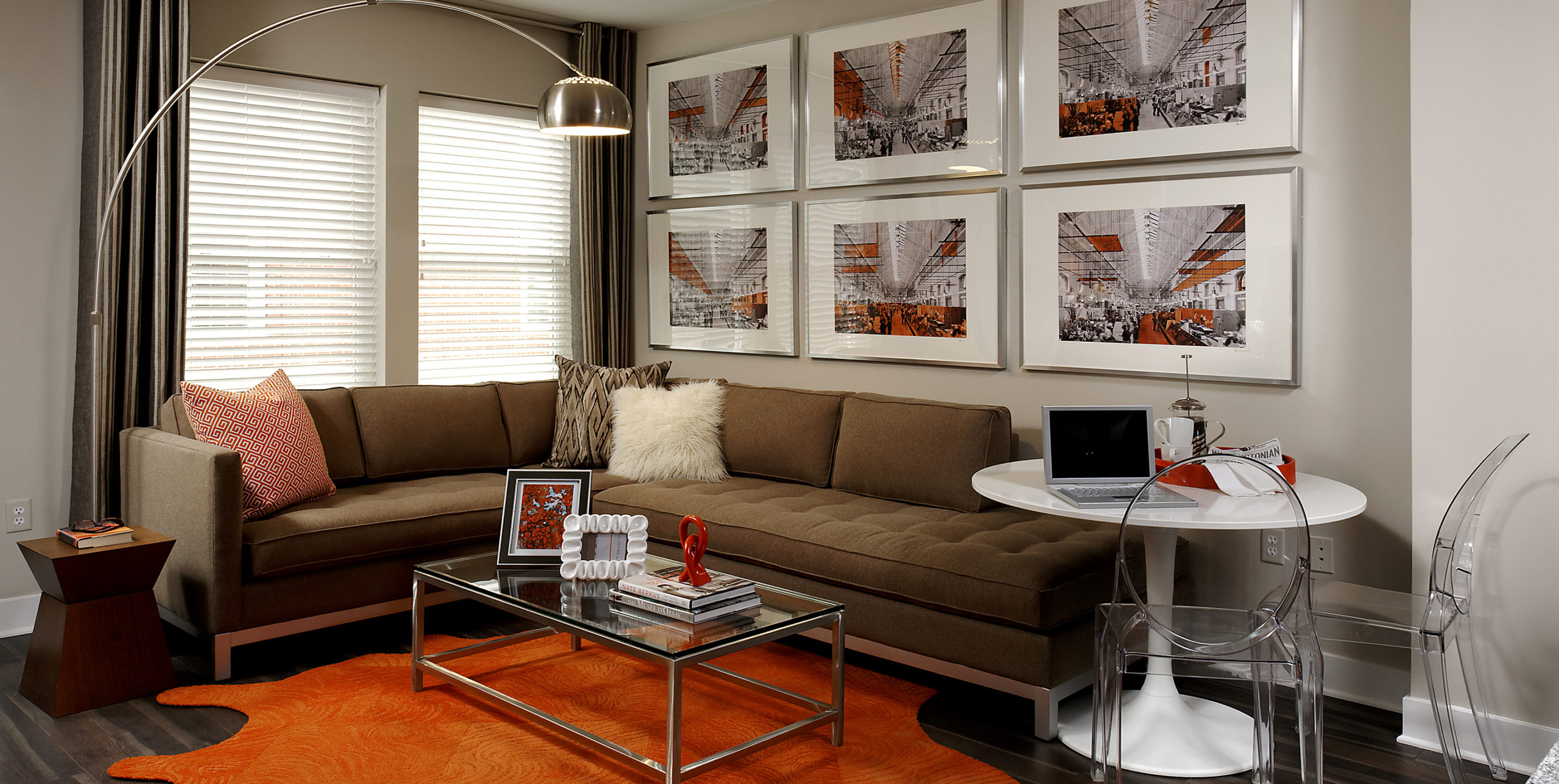 Kennedy Row apartment living room in Washington, DC