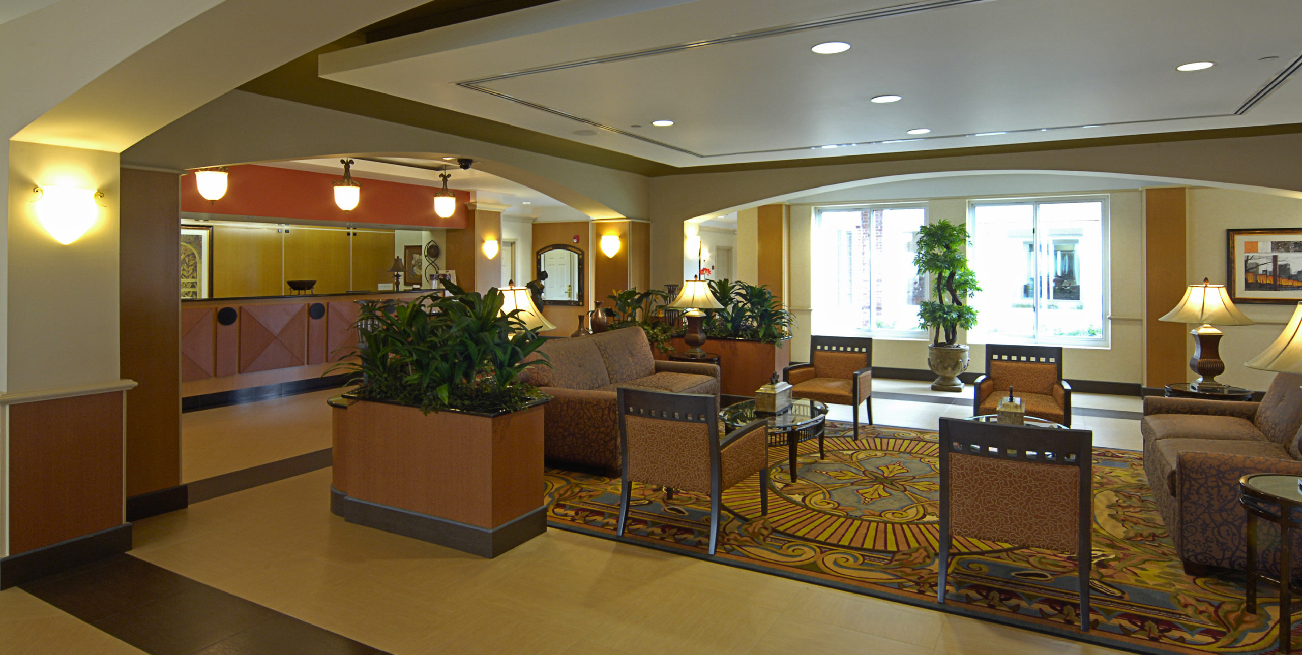 Front lobby at La Quinta Inn and Suites by Wyndham Islip at 10 Aero Road, Bohemia