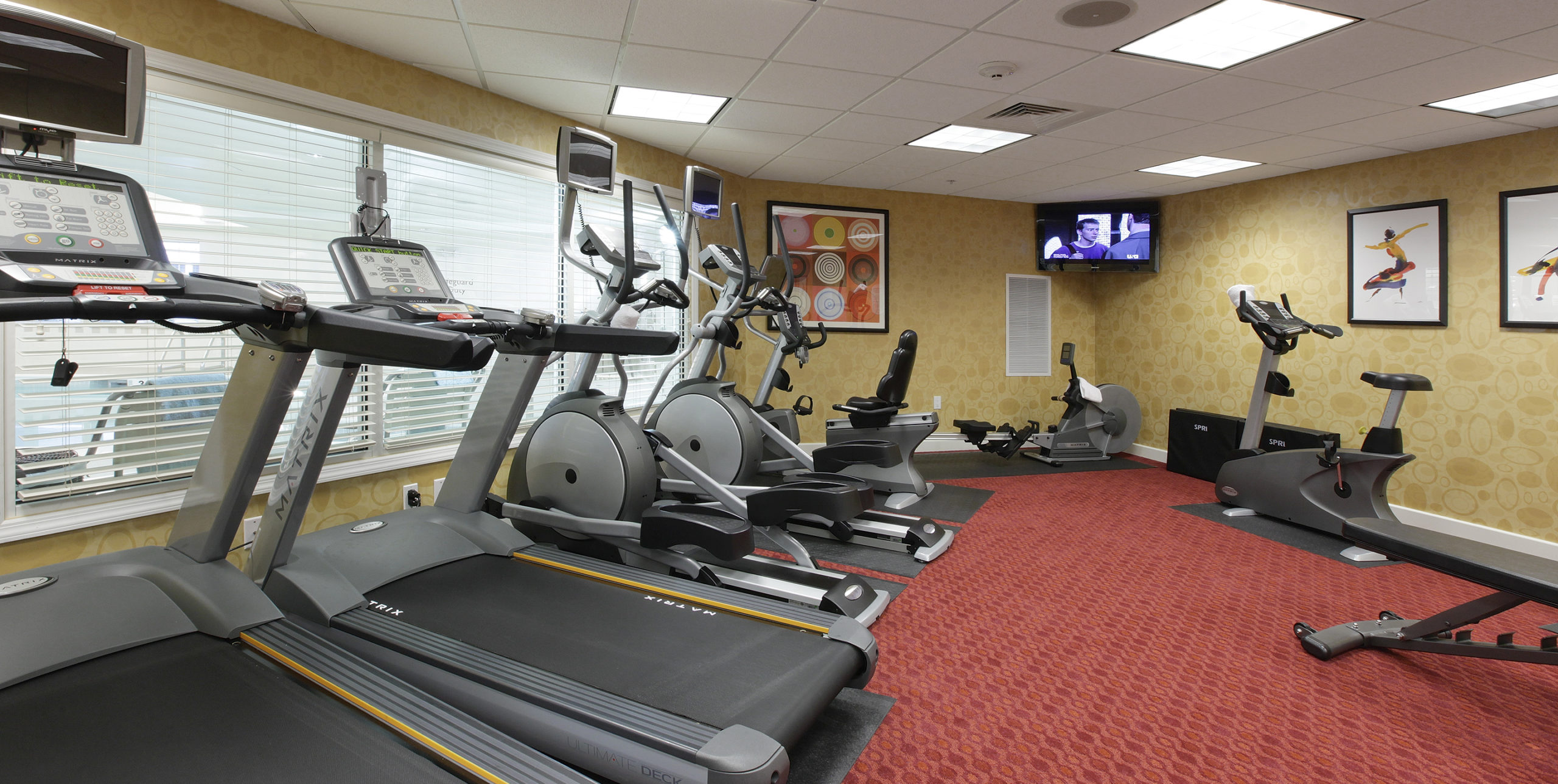 Treadmills, ellipticals, and bikes at Residence Inn by Marriott in Yonkers