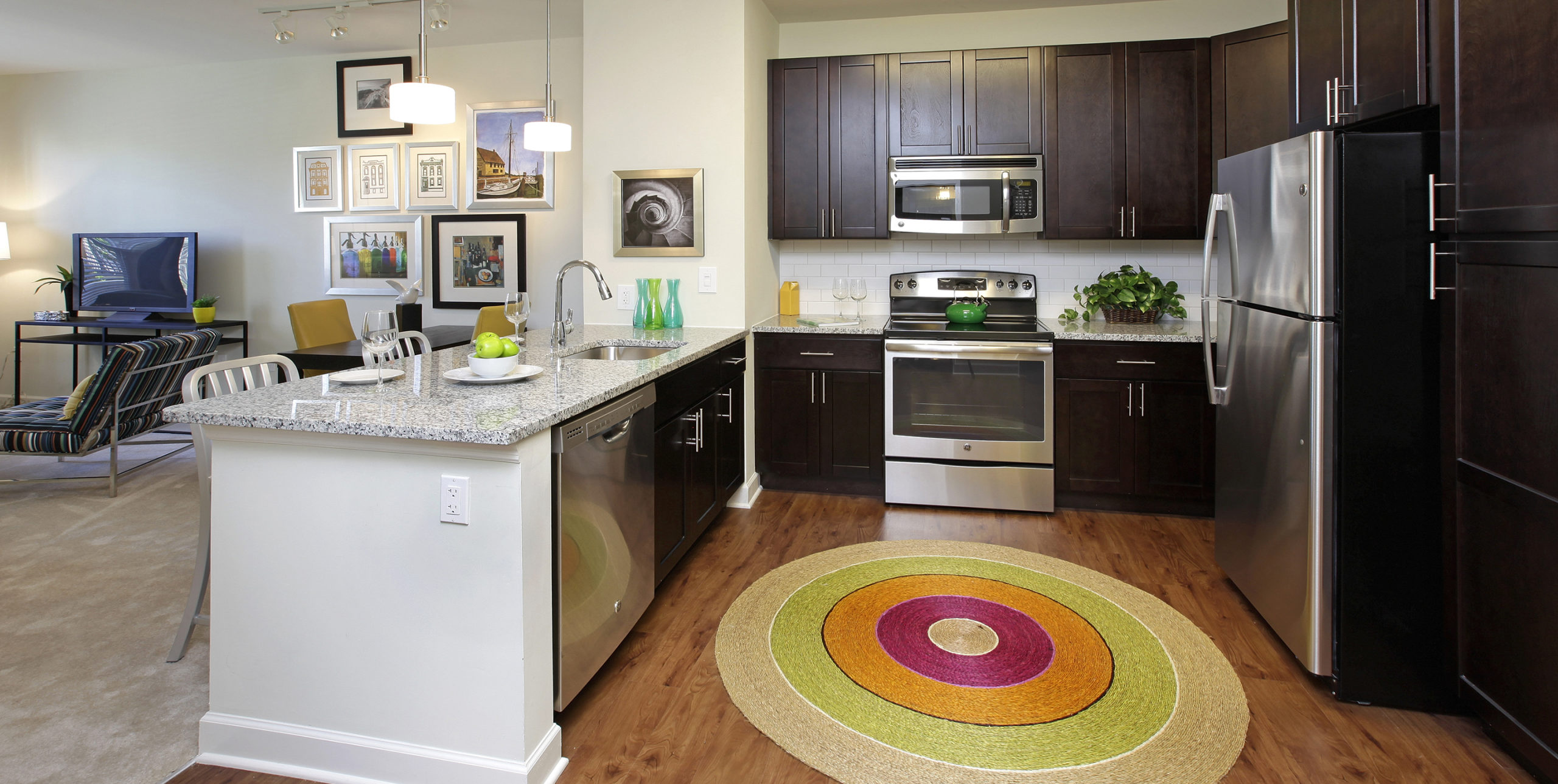Kitchen in New Village at Patchogue apartments
