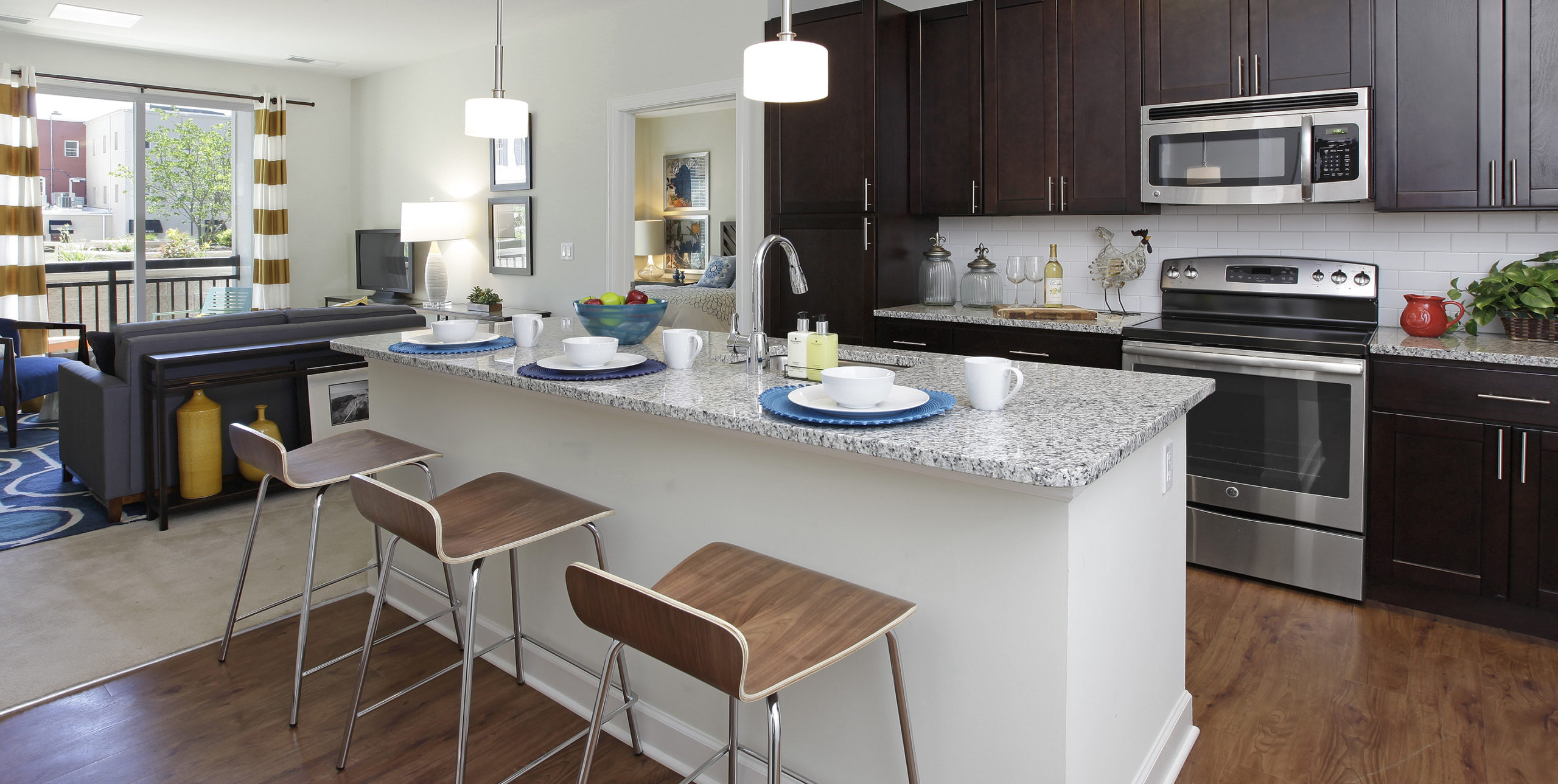 Kitchen in New Village at Patchogue apartments