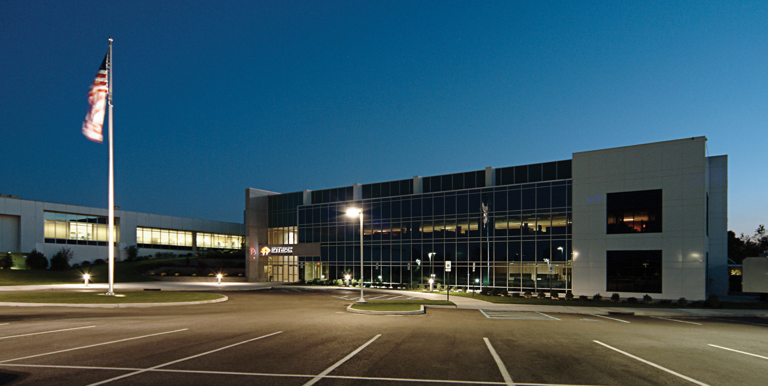Back exterior of SMSC in Hauppauge