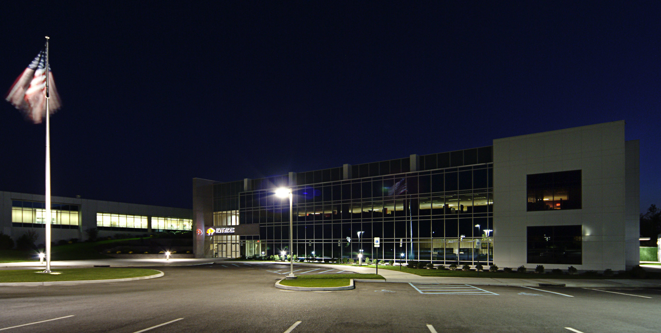 Back exterior of SMSC in Hauppauge