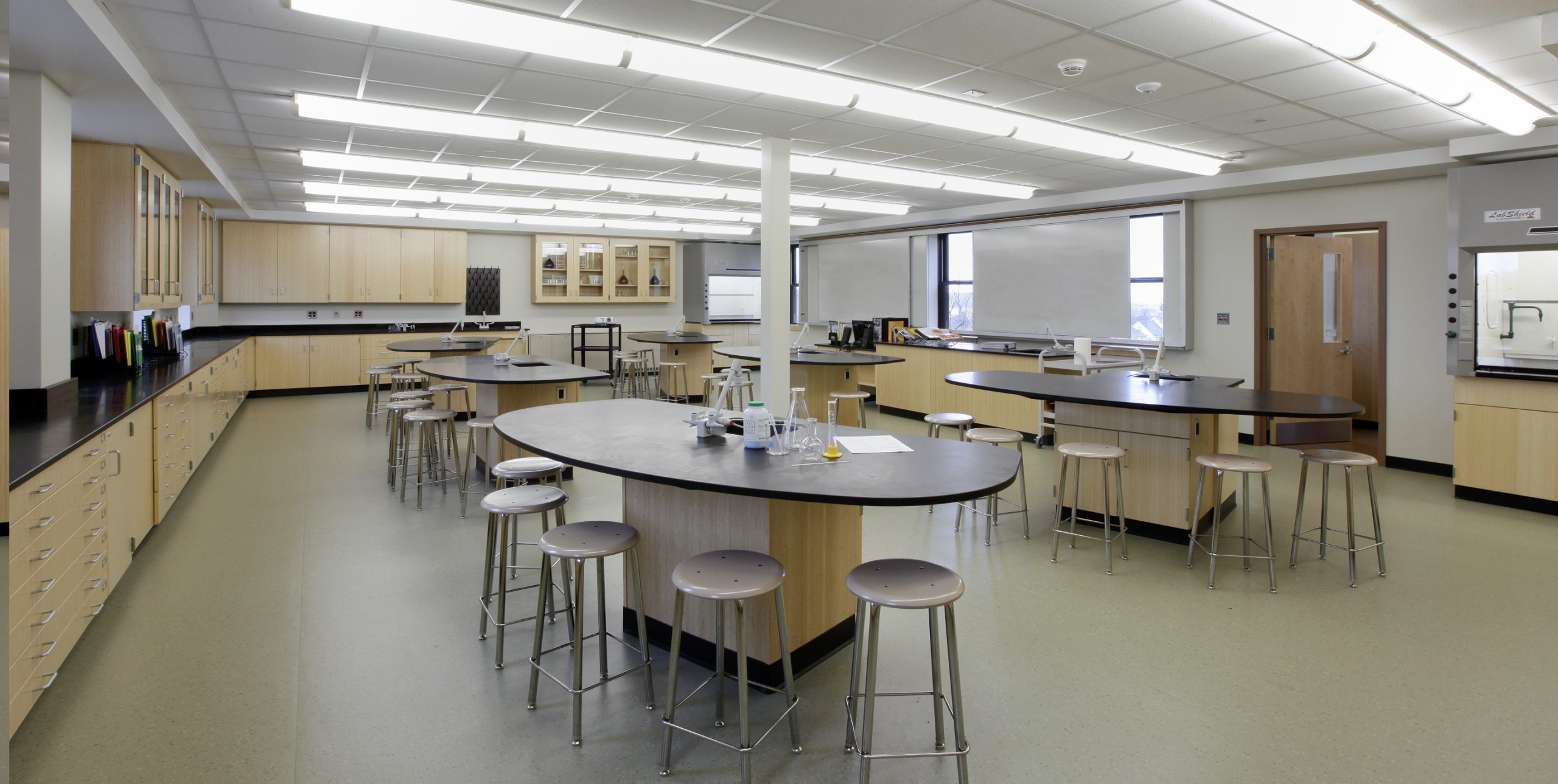 Science classroom at St. Dominic's High School in Oyster Bay
