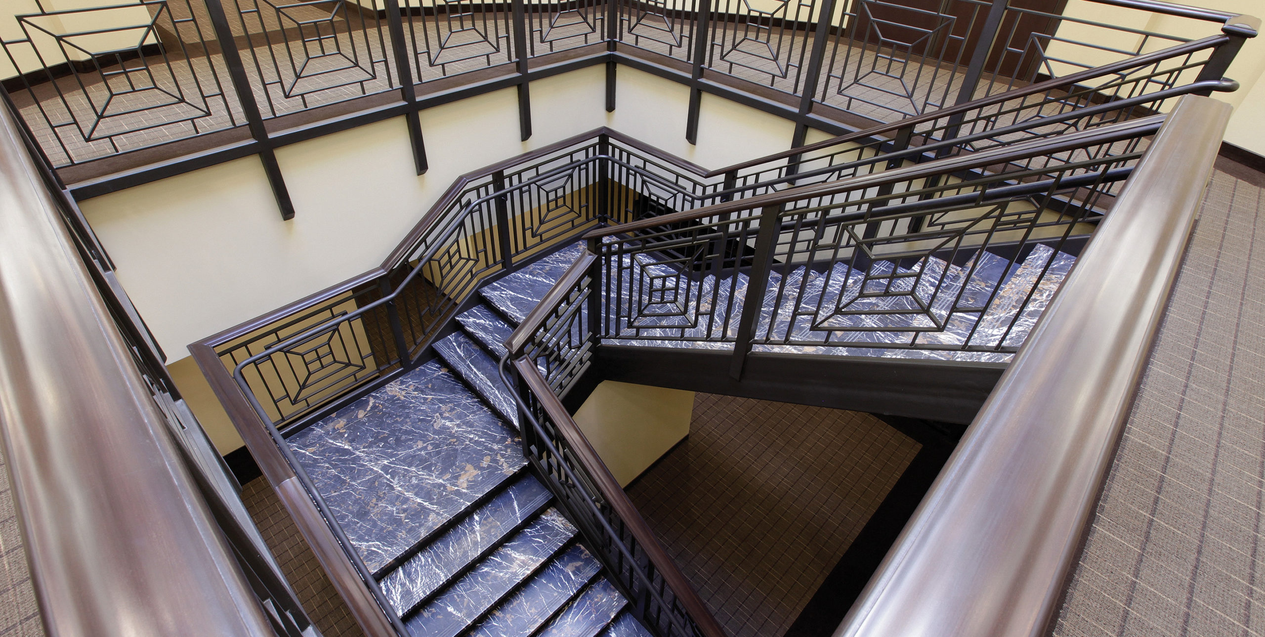 Grand staircase at Stafford Associates