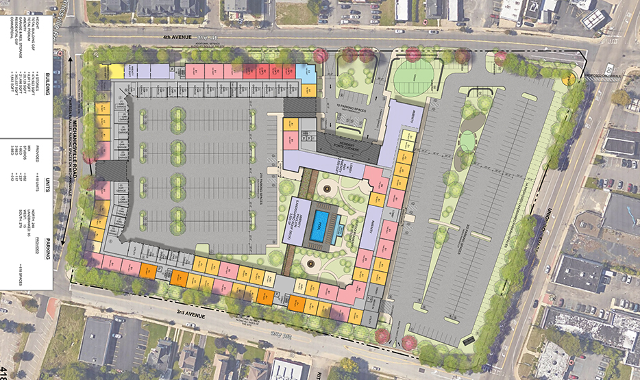 Proposed Site Plan for 1700 Union Boulevard