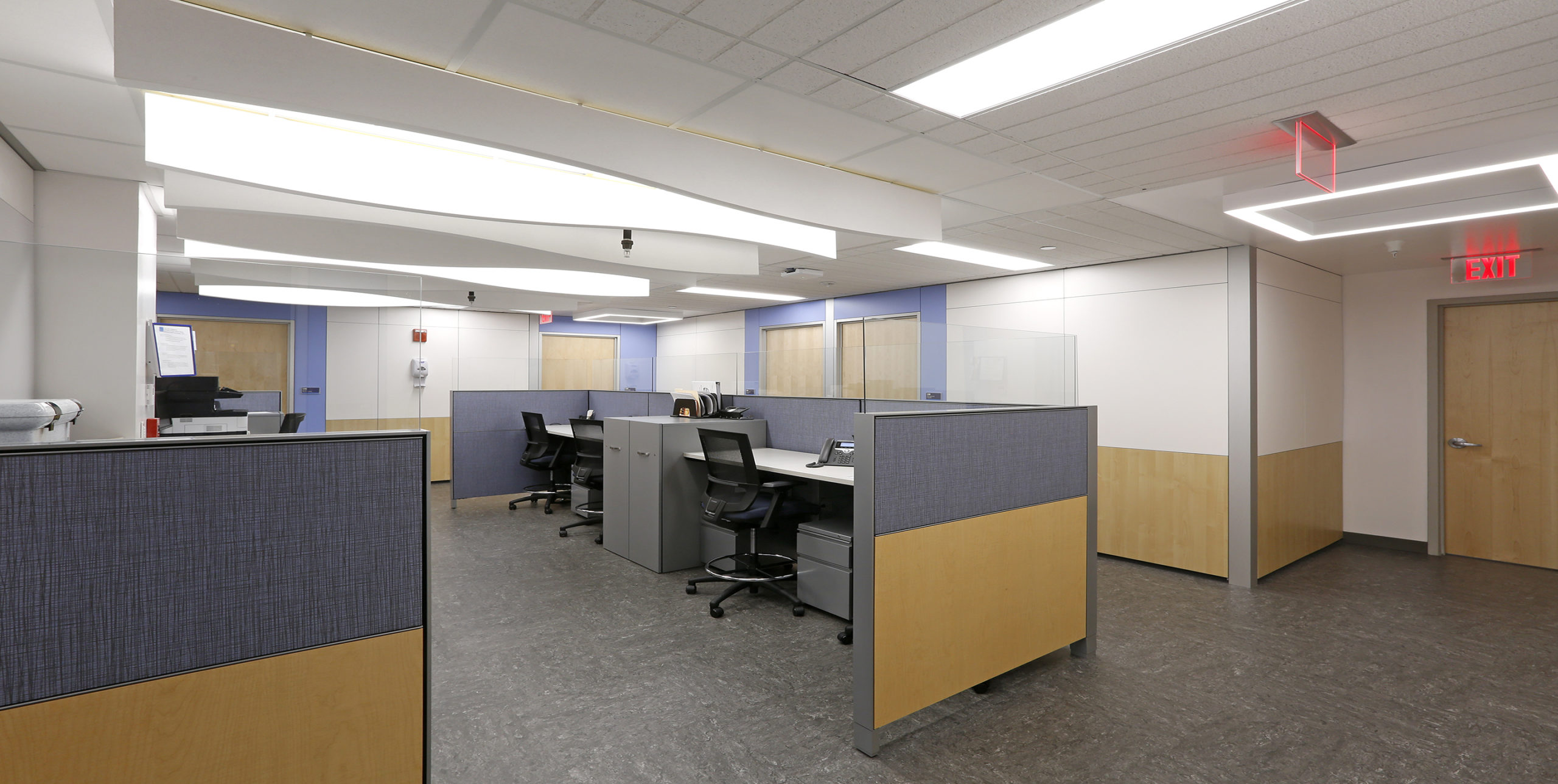 Cubicles in Sun River Health Care in Patchogue
