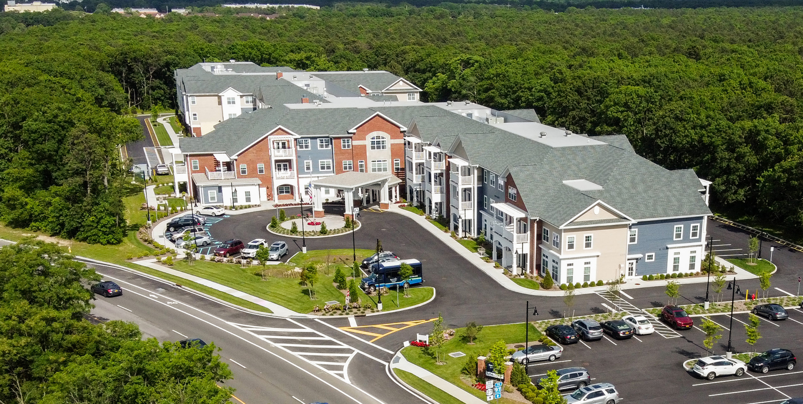 Exterior of Brightview Senior Living in Sayville, NY