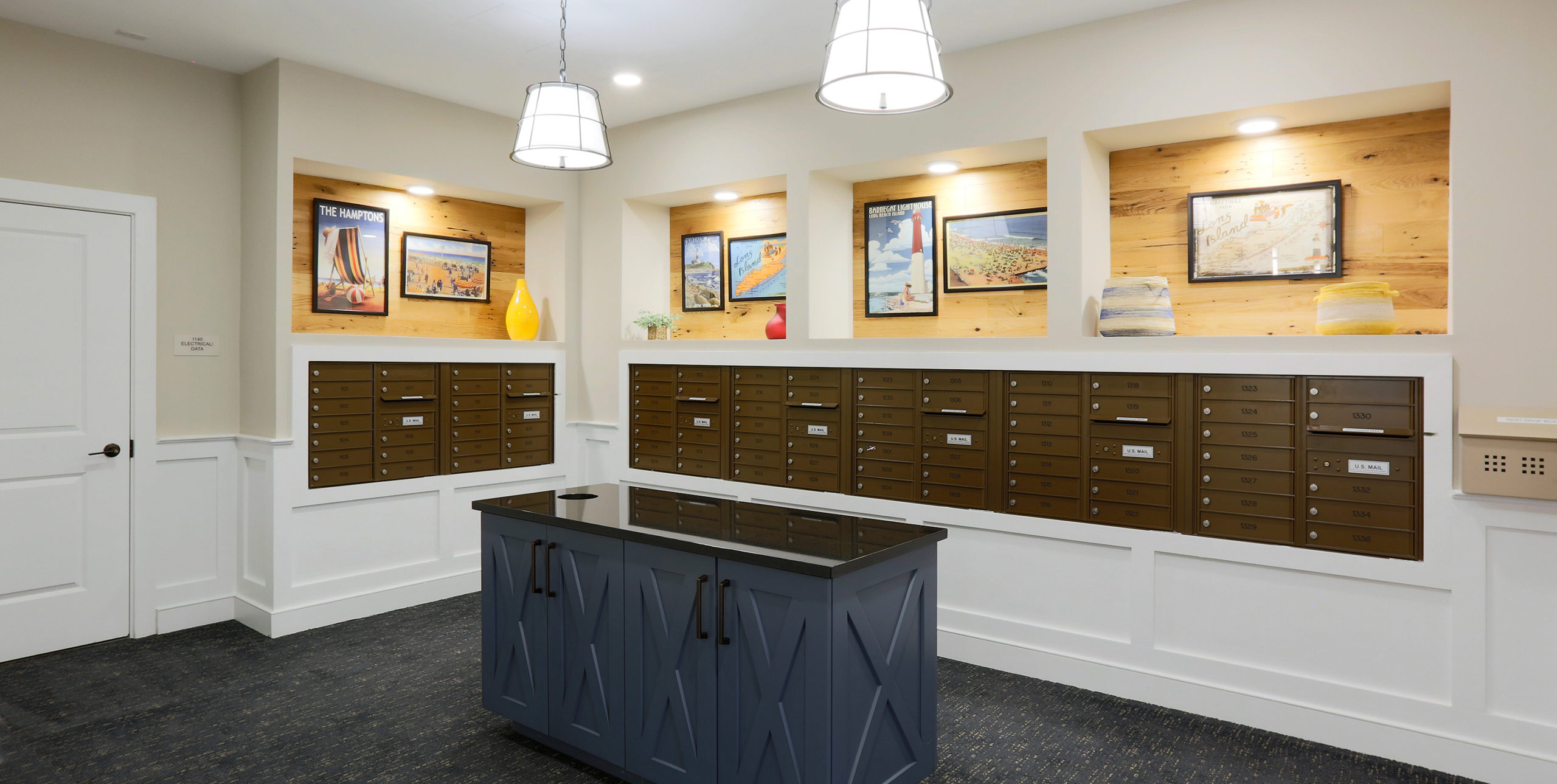 Mailroom at Brightview Senior Living in Sayville, NY