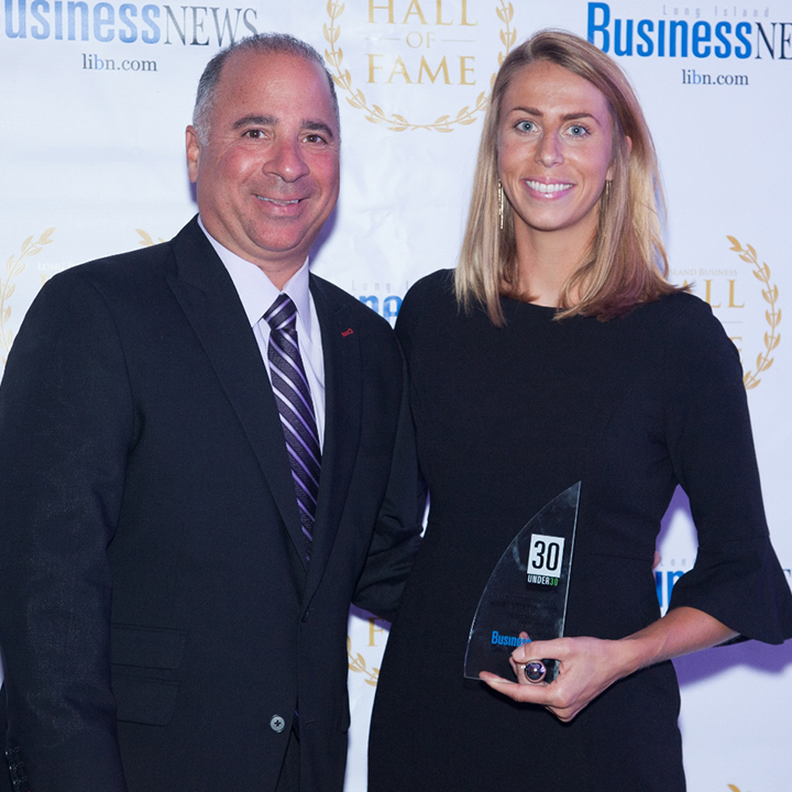 Kelley Coughlan-Heck at the Long Island Business News' 30 Under 30 Awards