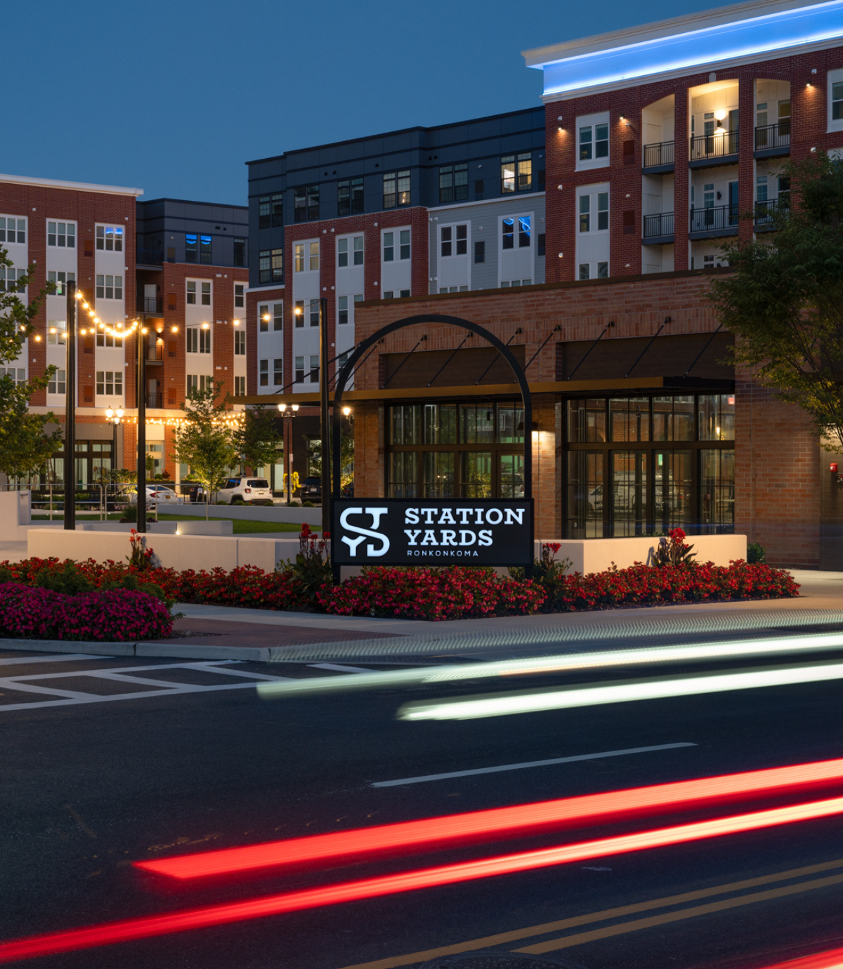 Station Yards at nighttime