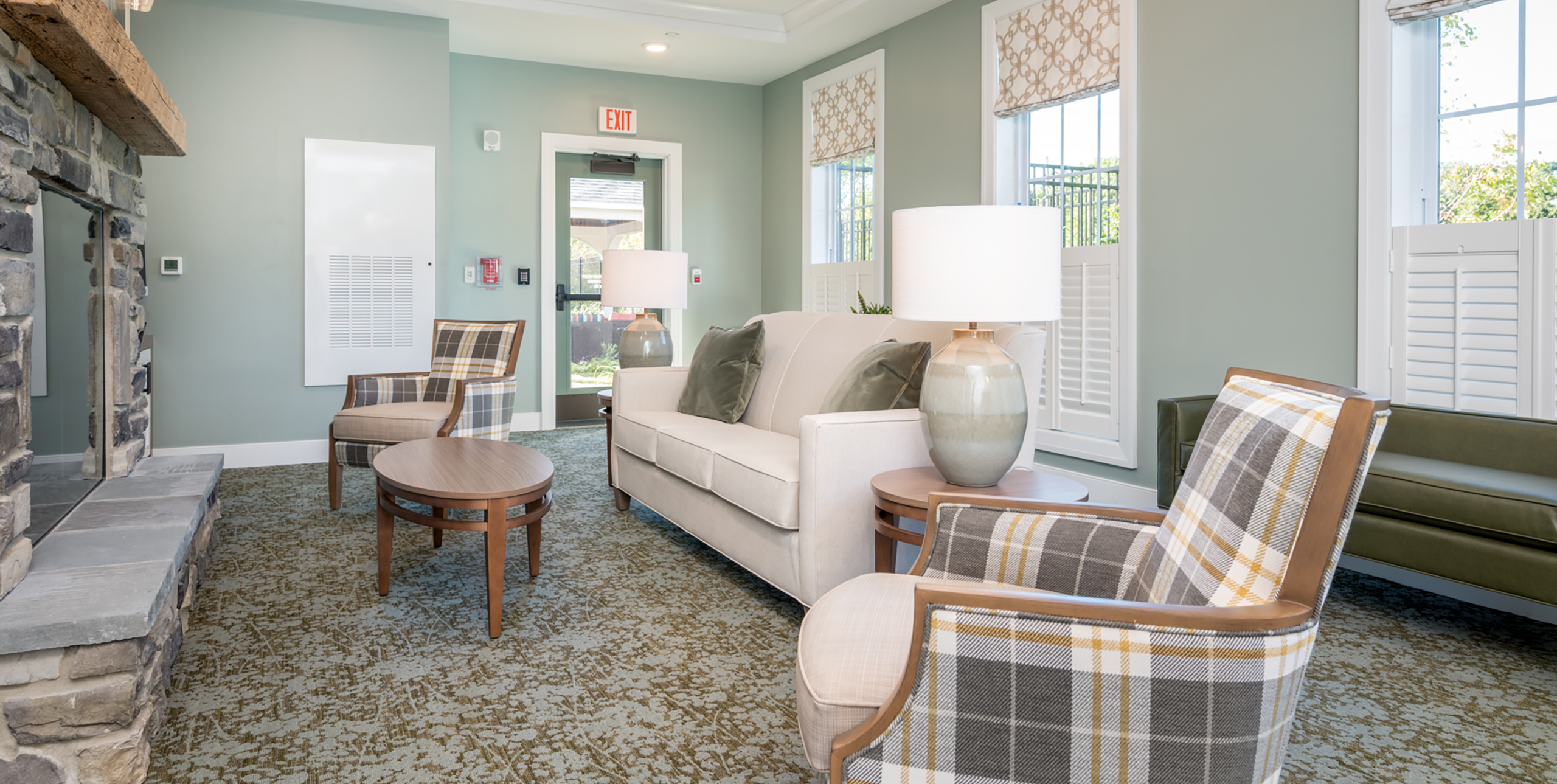 Common living room area at Brightview Senior Living Port Jeff