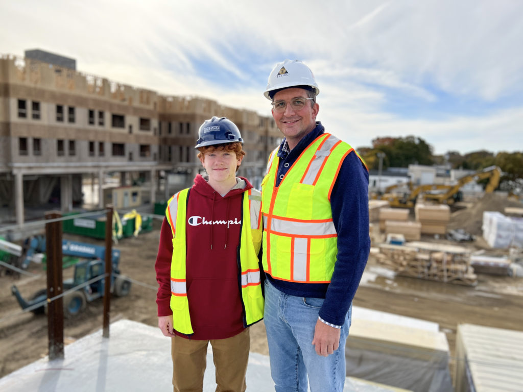 Nicholas Gallucci, Project Manager at TRITEC Real Estate Company and Chaminade High School student, Owen Brennan