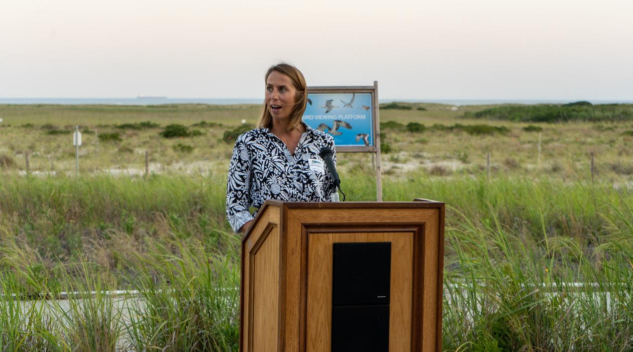 Kelley Coughlan Heck speaking at the U.S. Green Building Council's Annual Meeting