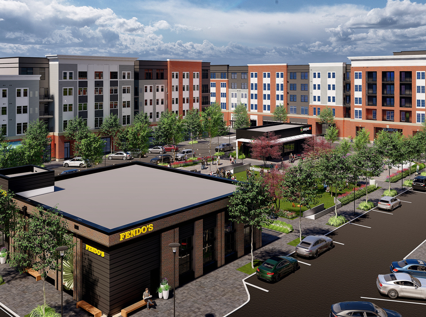 Rendering of The Core apartments at Station Yards