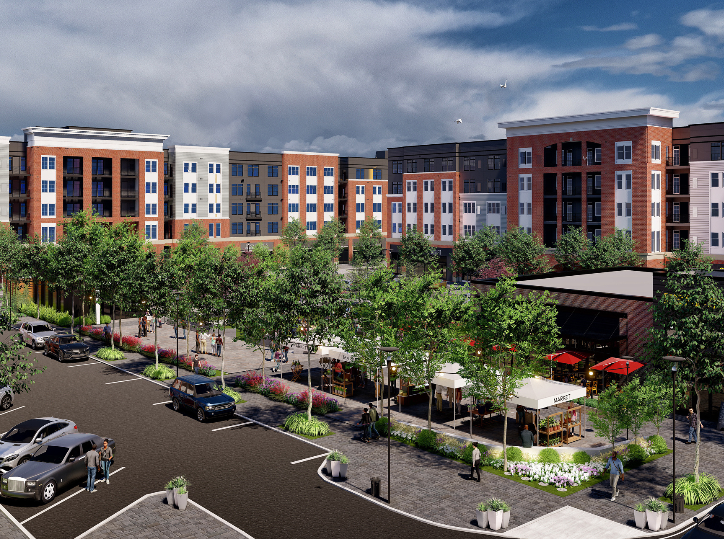 Rendering of The Core apartments at Station Yards