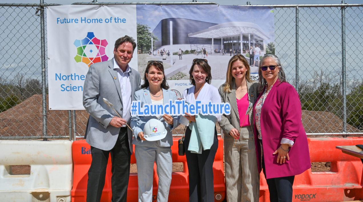 TRITEC Executive Vice President and Partners Dan Coughlan, Trish Mayhew, and the Northern Virginia Science Foundation's Nene Spivy and Jenn Brunner
