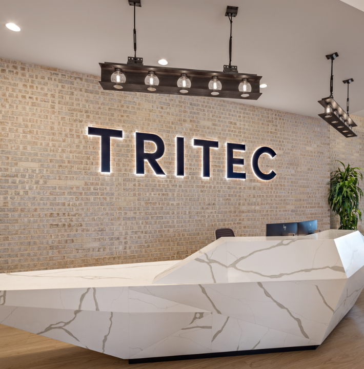 Front desk at TRITEC corporate headquarters